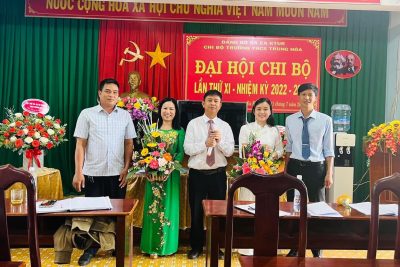 Đại hội Chi bộ Trường THCS Trung Hoà nhiệm kỳ 2022– 2025