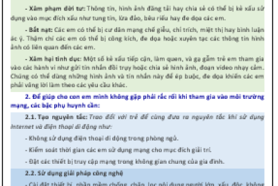 BẢO VỆ TRẺ EM  TRÊN KHÔNG GIAN MẠNG